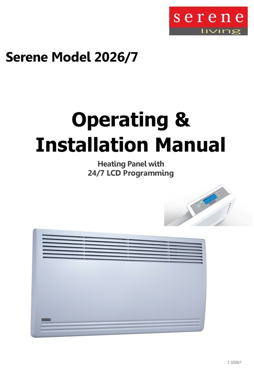 Serene S2026 Operating & installation manual