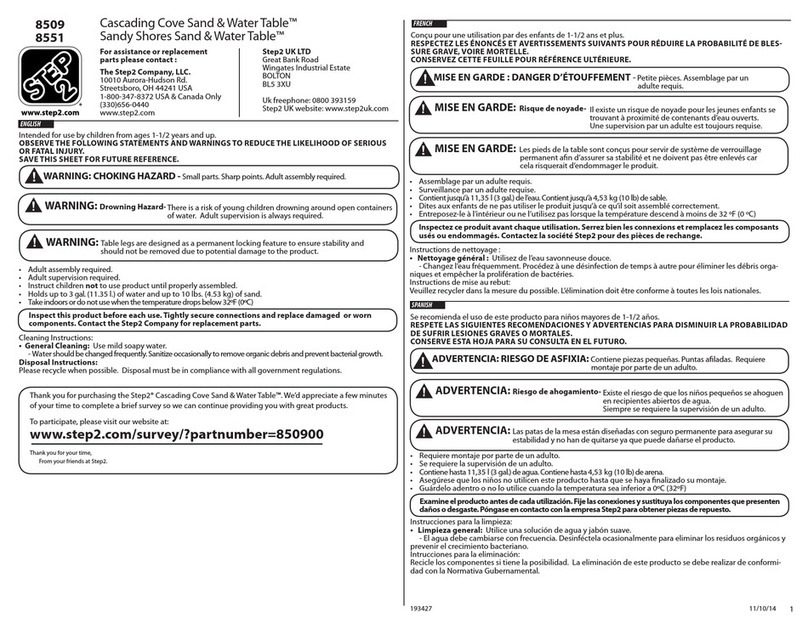 Step 2 8509 User manual Step 2 8509 User manual