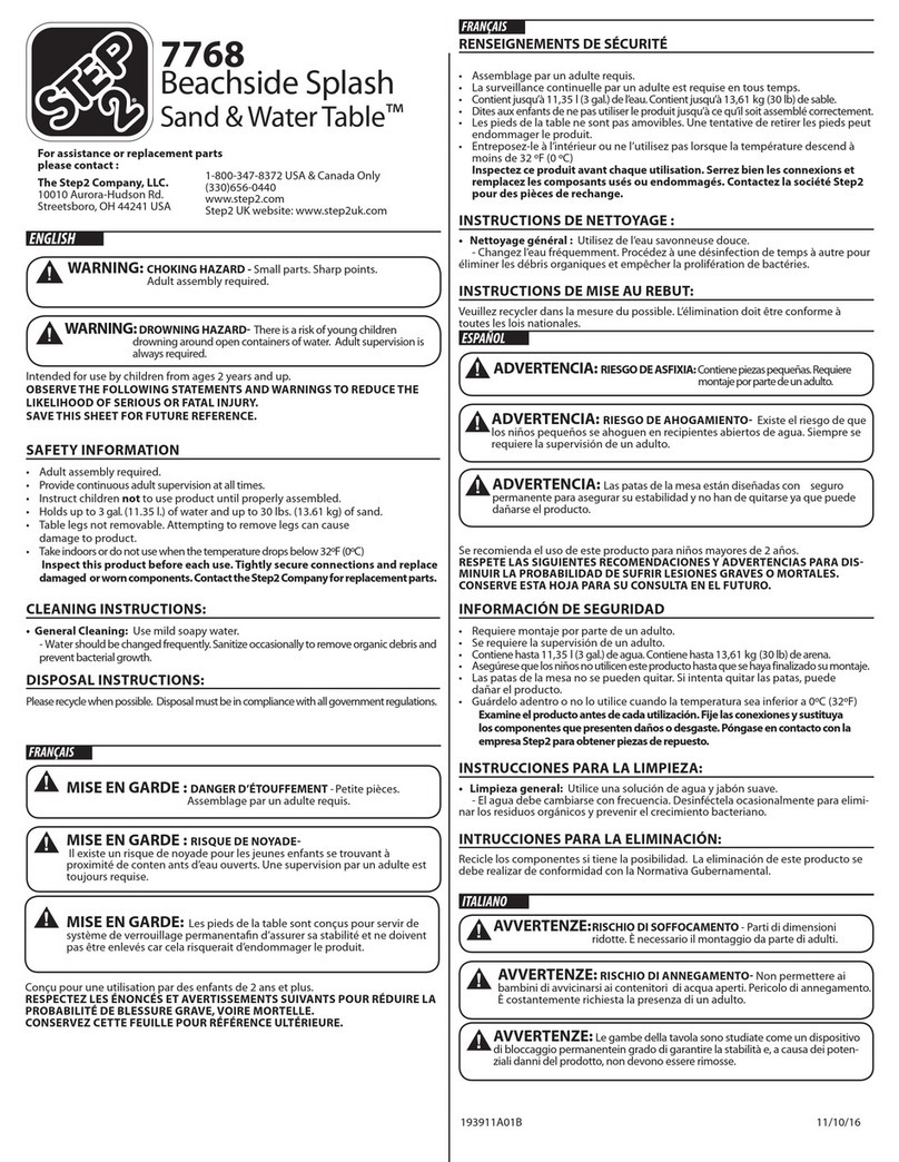 Step 2 7768 User manual Step 2 7768 User manual
