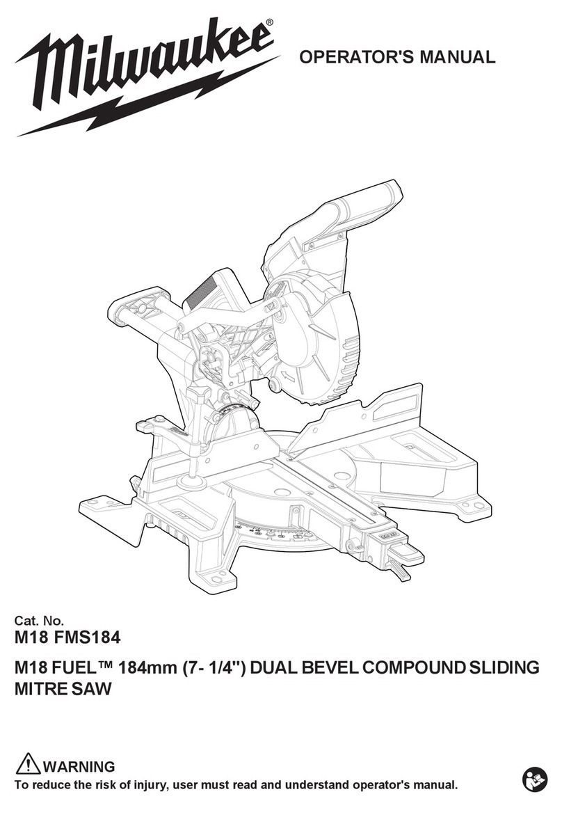 Milwaukee M18 FMS184 Operator's manual