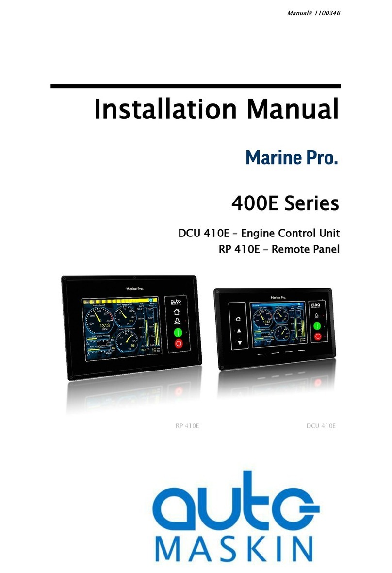auto maskin RP 410E installation manual