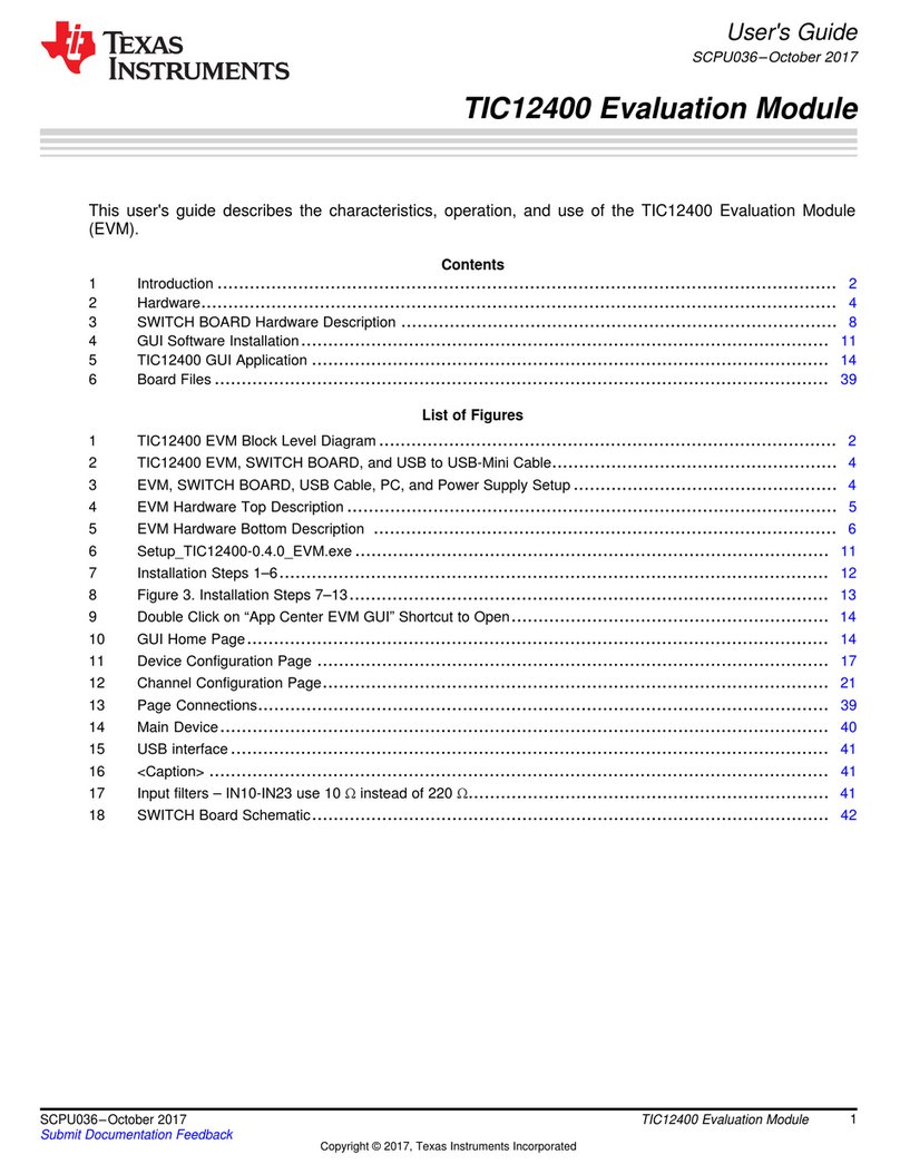 Texas Instruments TIC12400 User manual