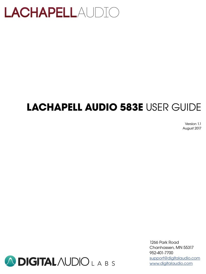 LaChapell Audio 583E User manual