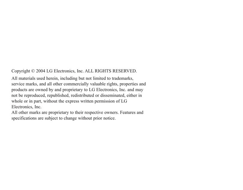 LG CU320 User manual