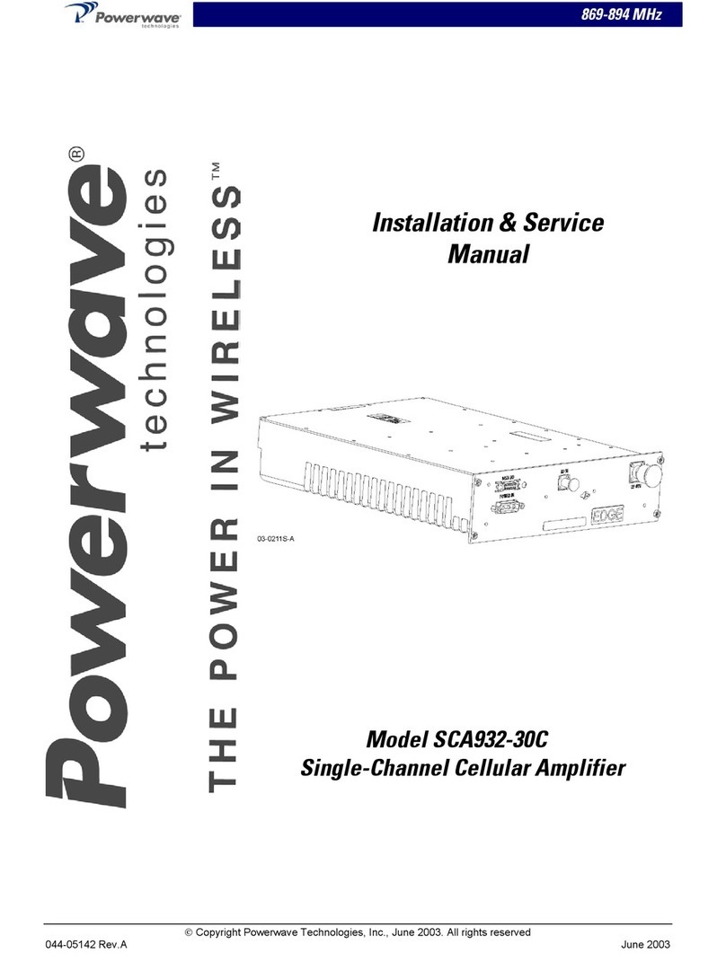 Powerwave Technologies SCA932-30C Supplement