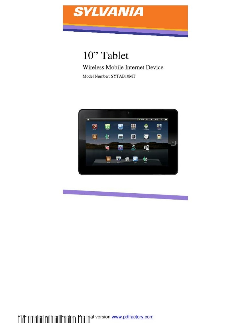 Sylvania SYTAB10MT user manual