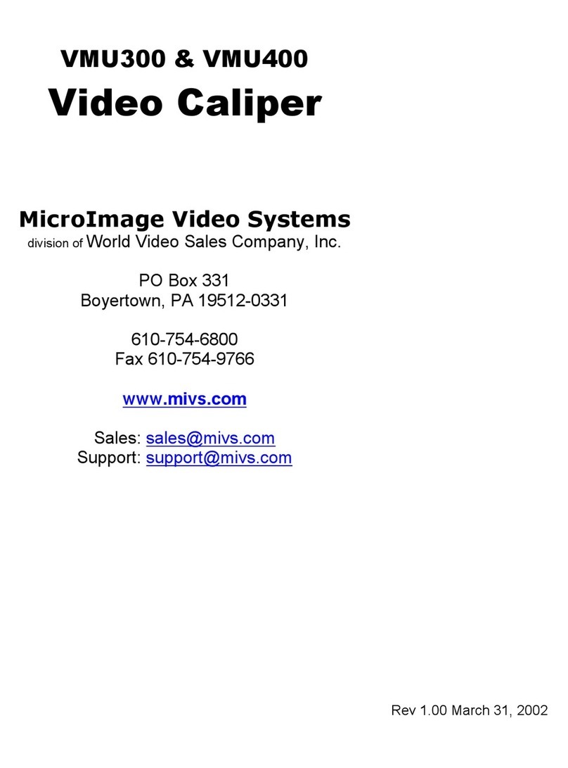 MicroImage Video Systems VMU300 manual
