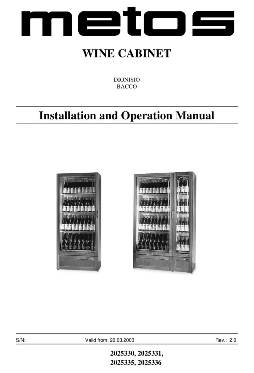 Metos Dionisio Installation and operation manual Metos Dionisio Installation and operation manual