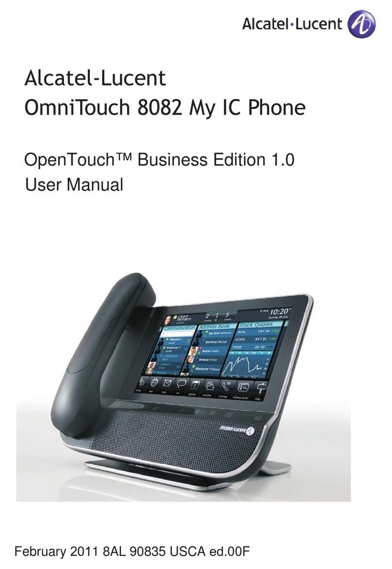 Alcatel-Lucent OmniTouch 8082 User manual