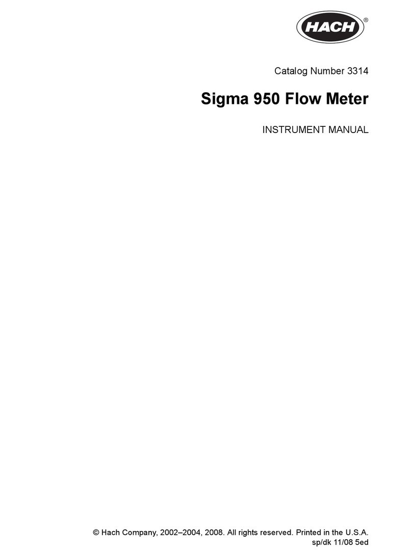 Hach Sigma 950 User manual