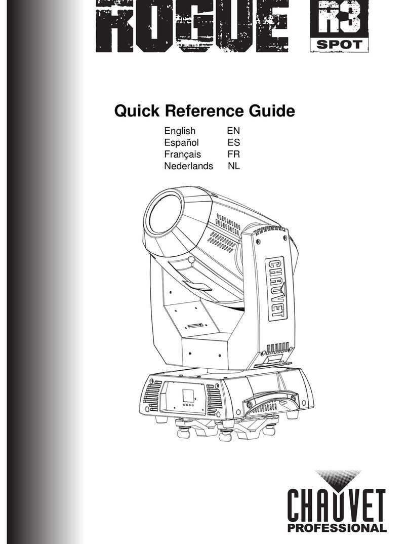 Chauvet R3 Spot Quick reference guide