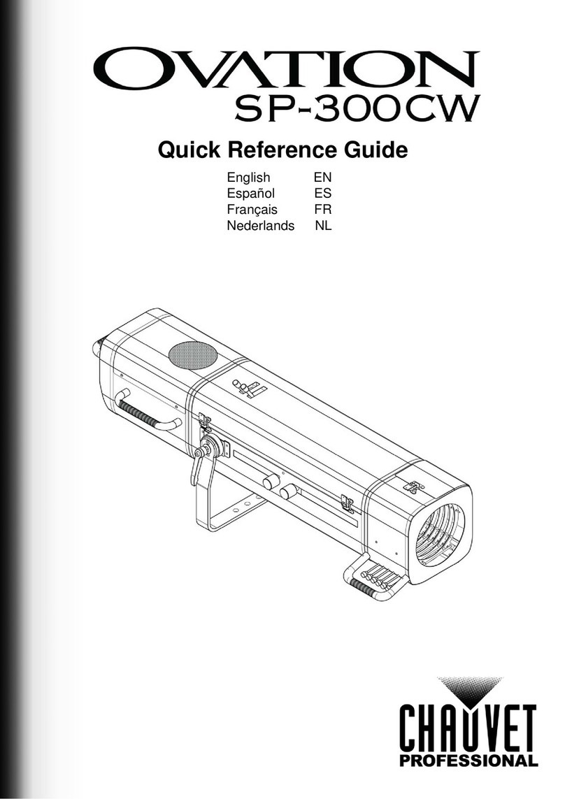 Chauvet OVATION SP-300CW Quick reference guide
