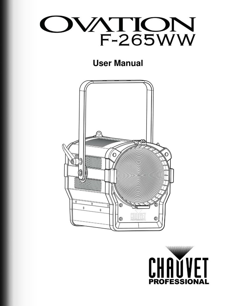 Chauvet OVATION F-265WW user manual