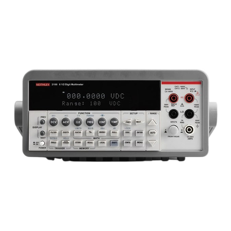 Keithley 2000 User manual
