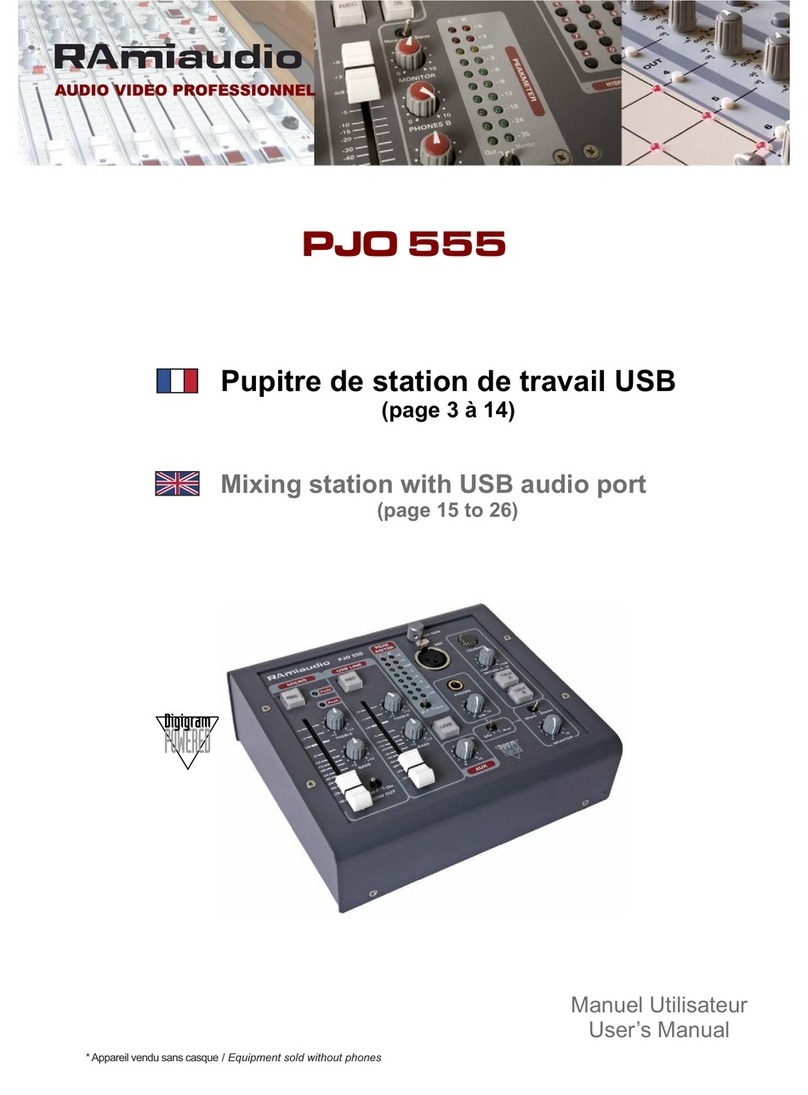 Rami audio PJO 555 user manual