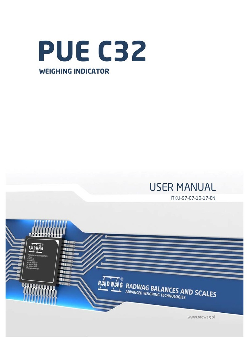 RADWAG PUE C32 User manual