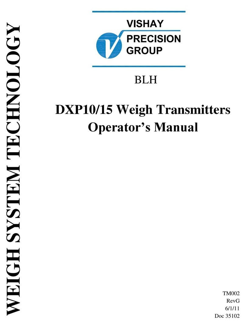 Vishay DXP10 Operator's manual