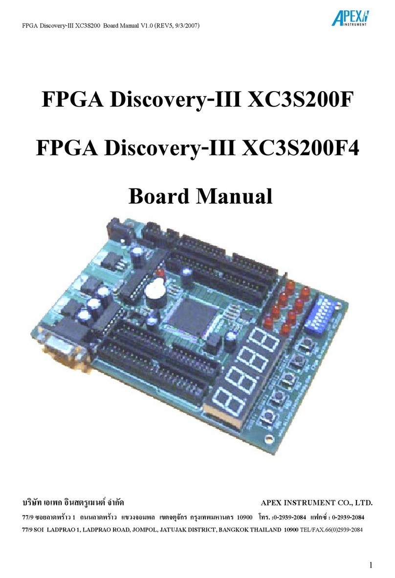 Apex Instrument Discovery-III XC3S200F manual