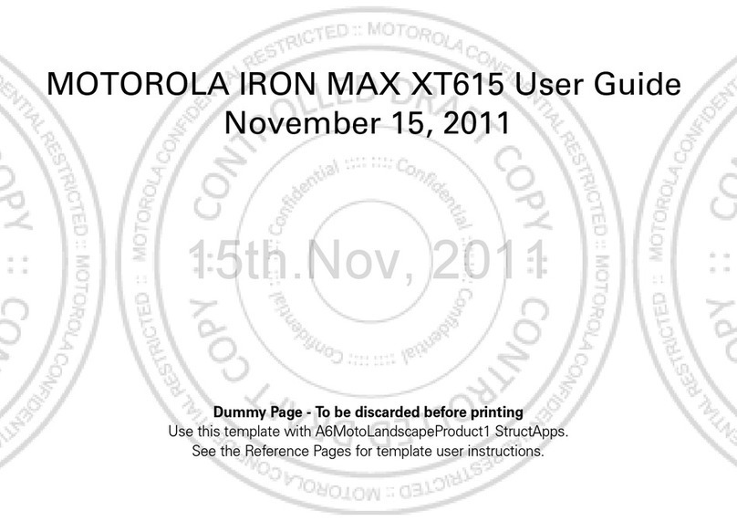 Motorola IRON MAX User manual Motorola IRON MAX User manual