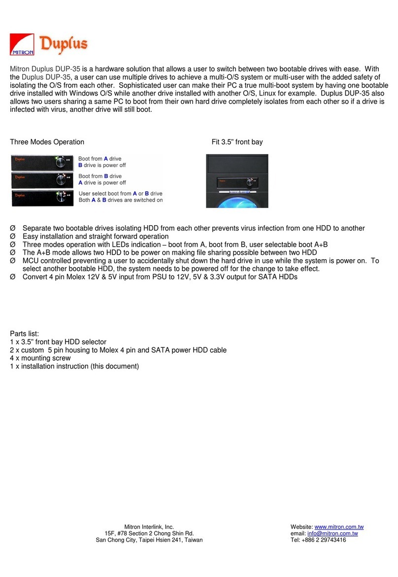 Mitron Duplus DUP-35 user manual