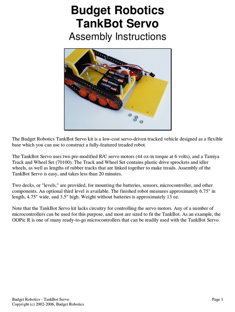 Budget Robotics TankBot Servo Assembly instructions