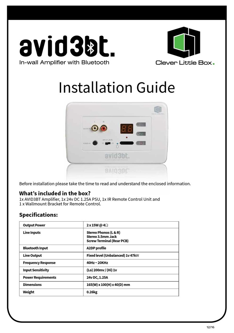 Clever Little Box avid3bt User manual