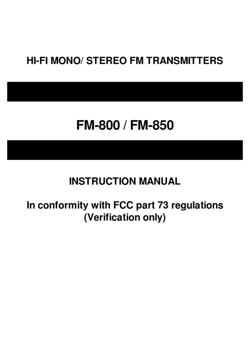Decade FM-800 User manual