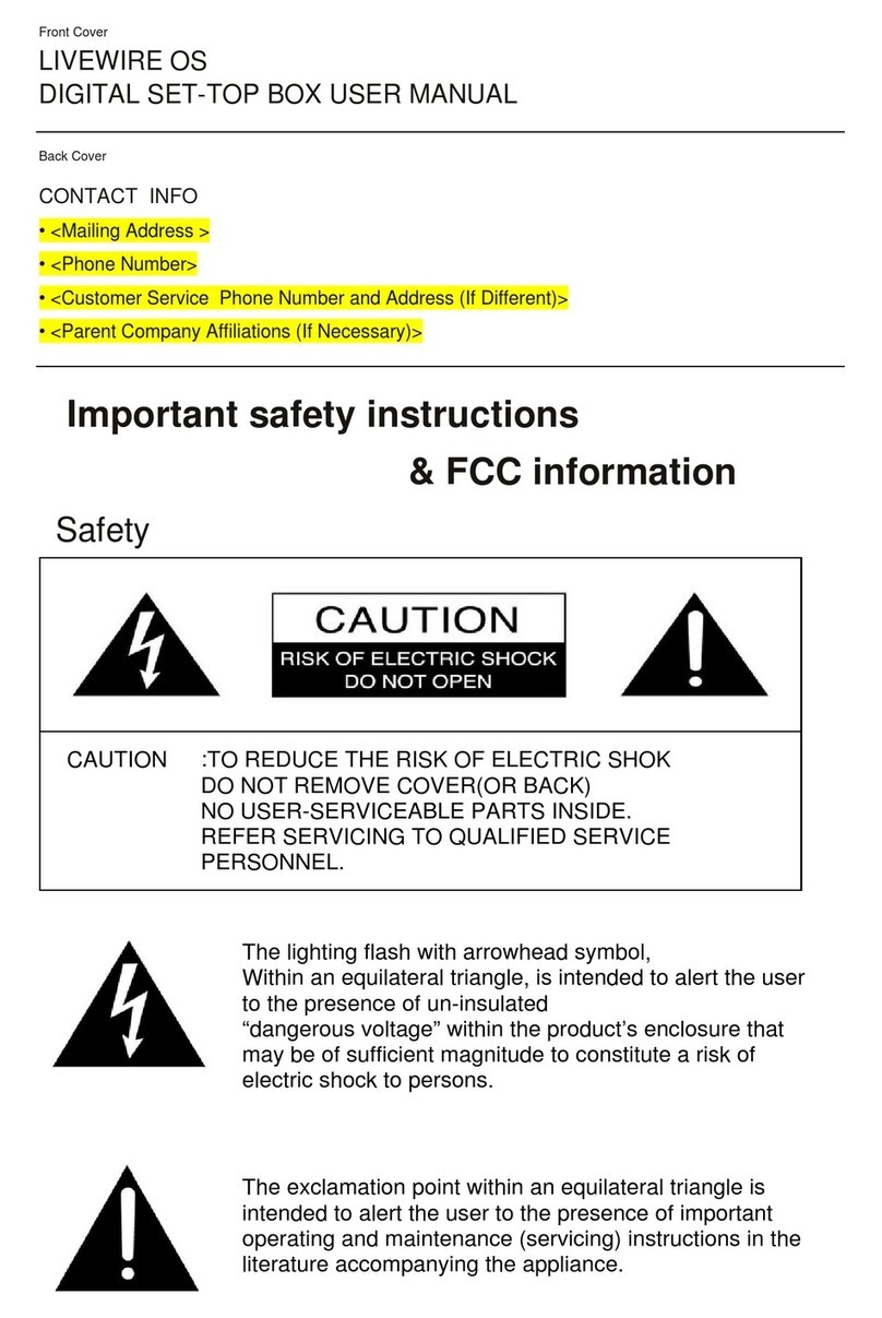 Nagravision DMT 1761 user manual