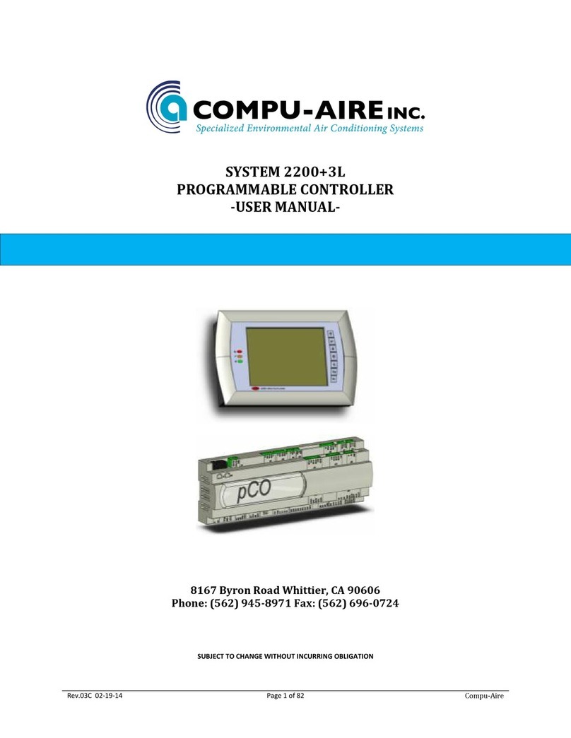 Compu-aire SYSTEM 2200 Plus 3L user manual