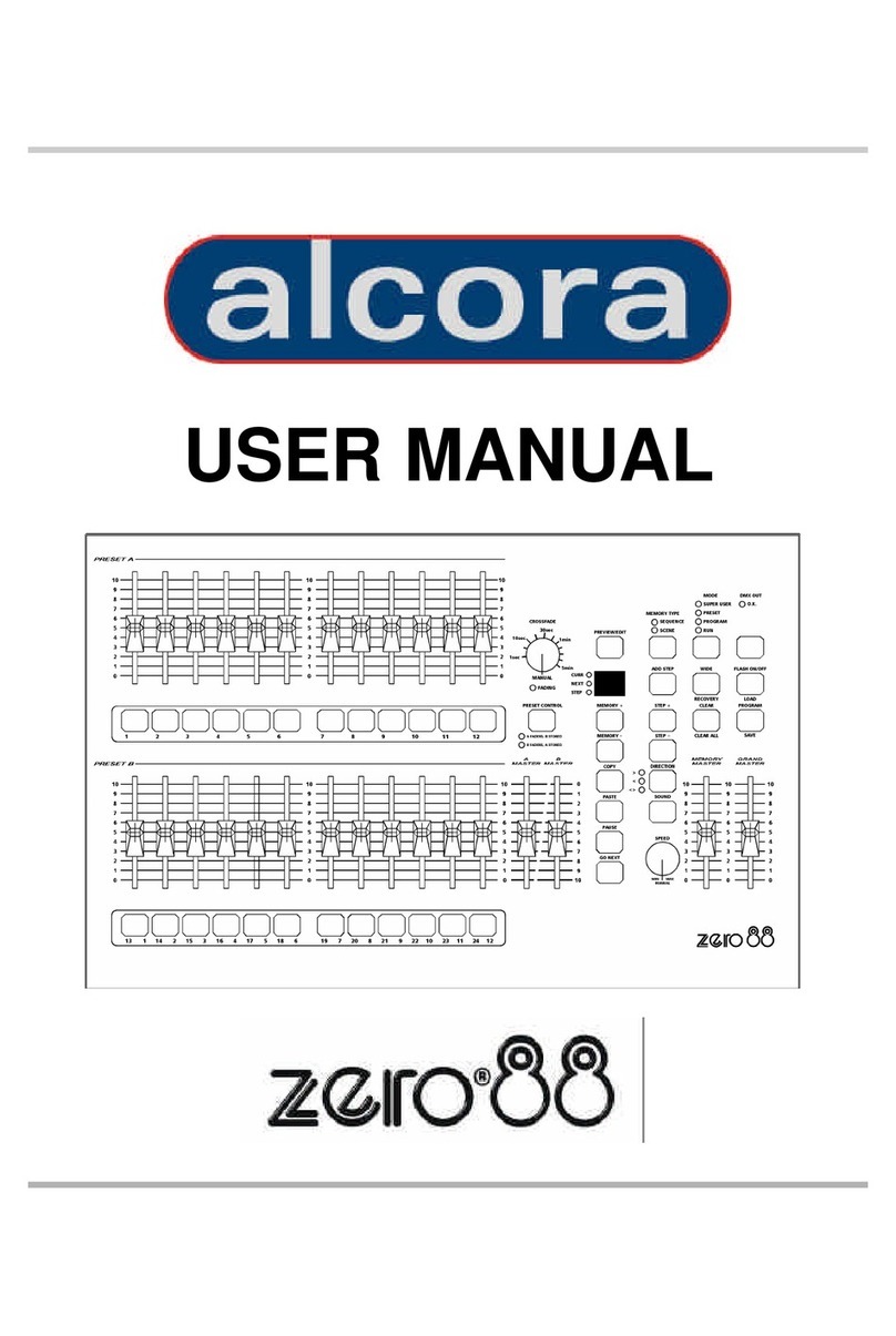 alcora Zero 88 user manual