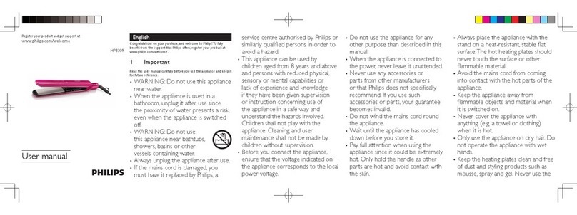 Philips HP8309 user manual