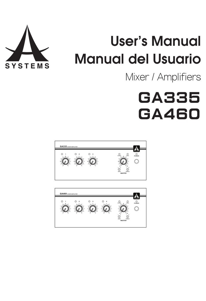 A SYSTEMS GA335 user manual