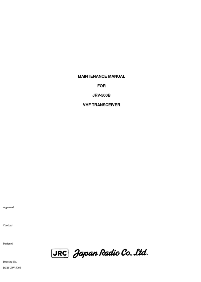 Japan Radio Co. JRV-500B Maintenance manual