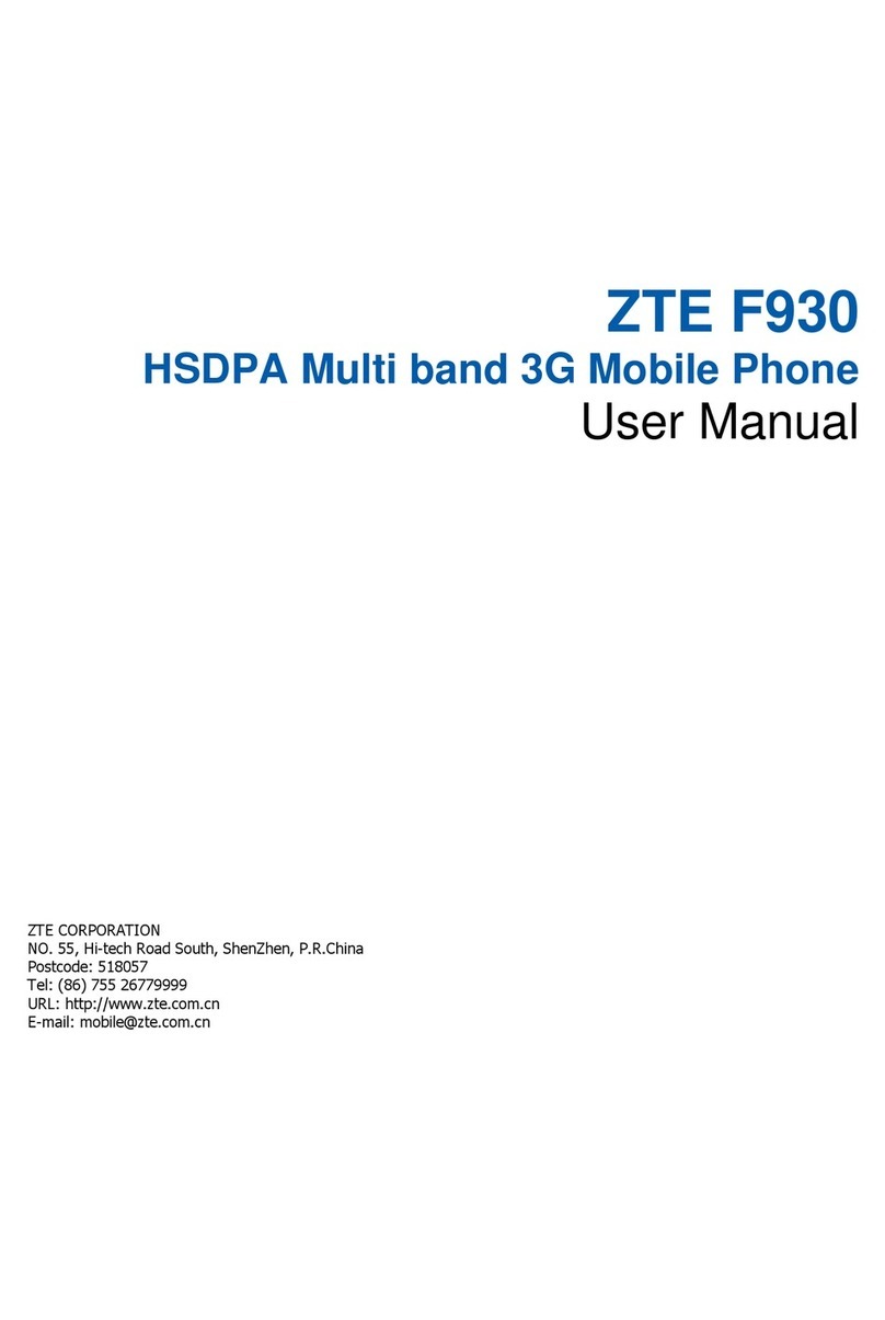 Zte F930 User manual
