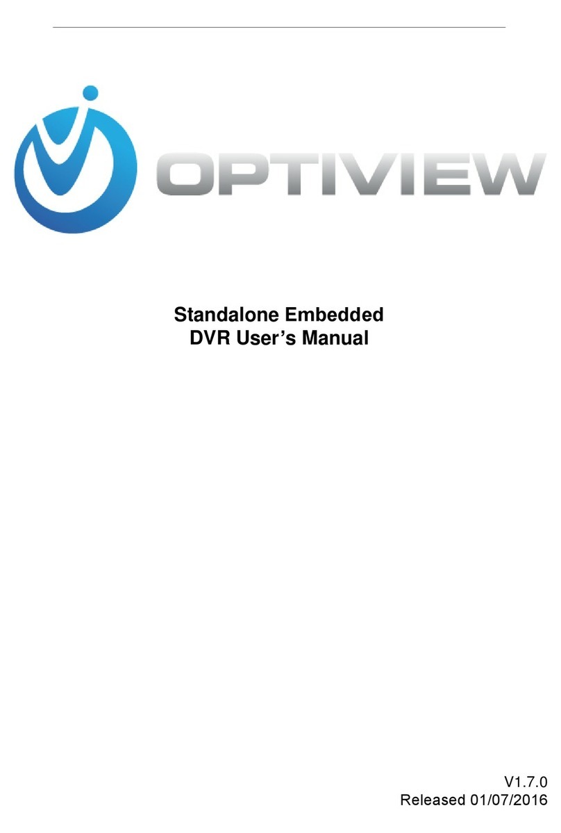 Optiview General 4-HDD 720P 1.5U Series user manual