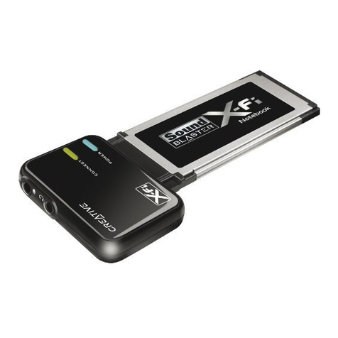 Creative Sound Blaster X-Fi user manual