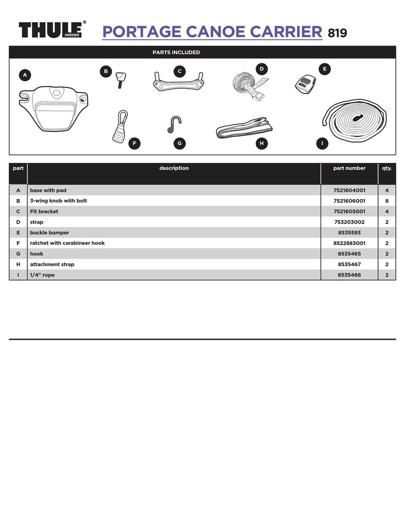 Thule PORTAGE 819 User manual Thule PORTAGE 819 User manual