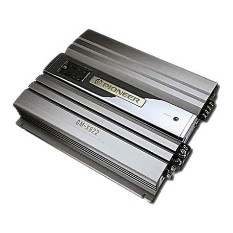 Pioneer GM-X922/X1R/UC User manual Pioneer GM-X922/X1R/UC User manual