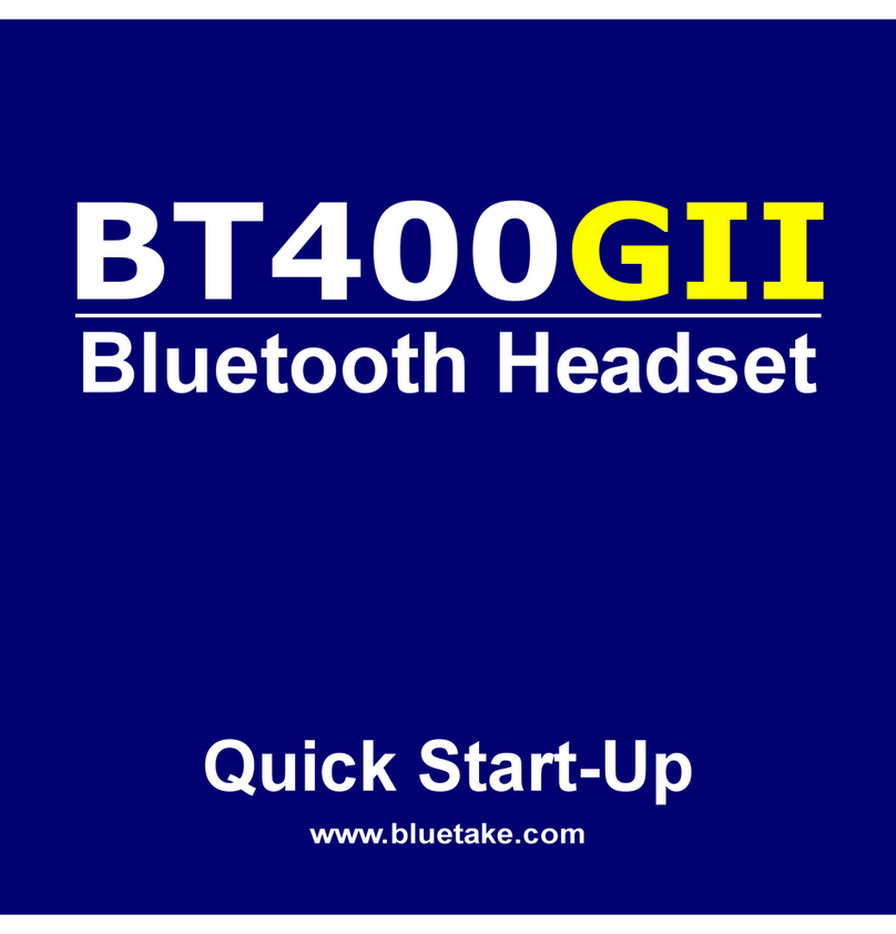 Bluetake Technology BT400 GII Quick start-up