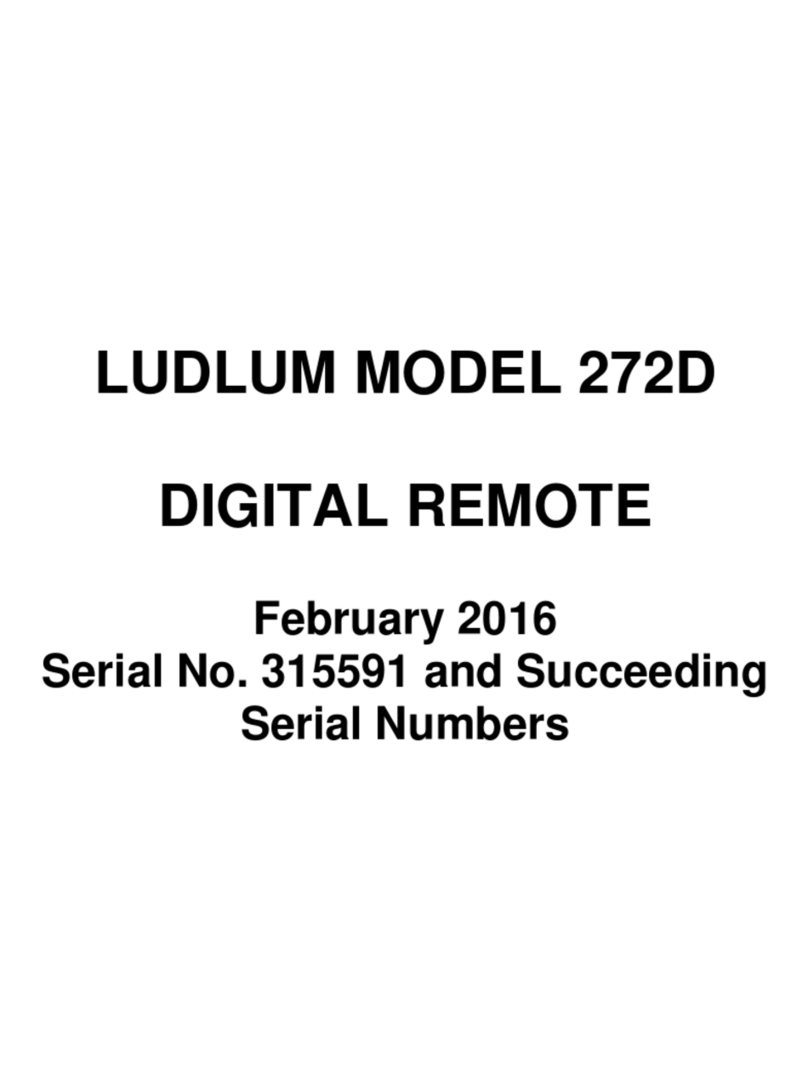 LUDLUM 272D user manual
