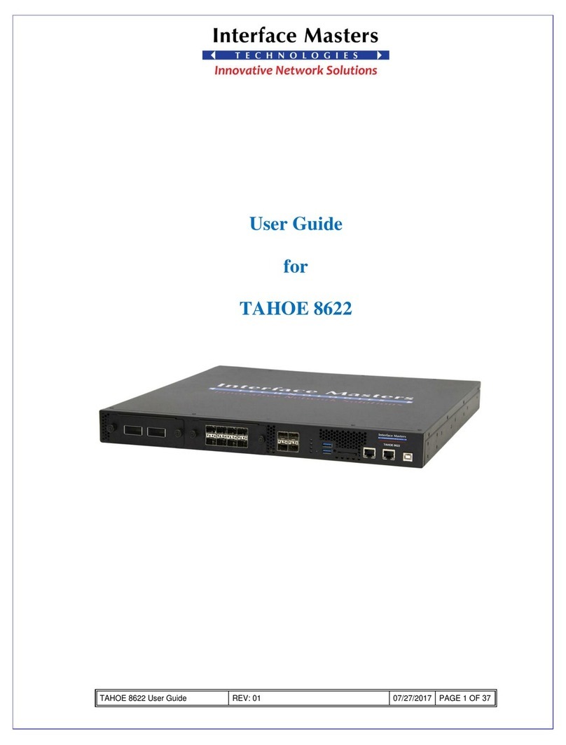 Interface Masters TAHOE 8622 user guide