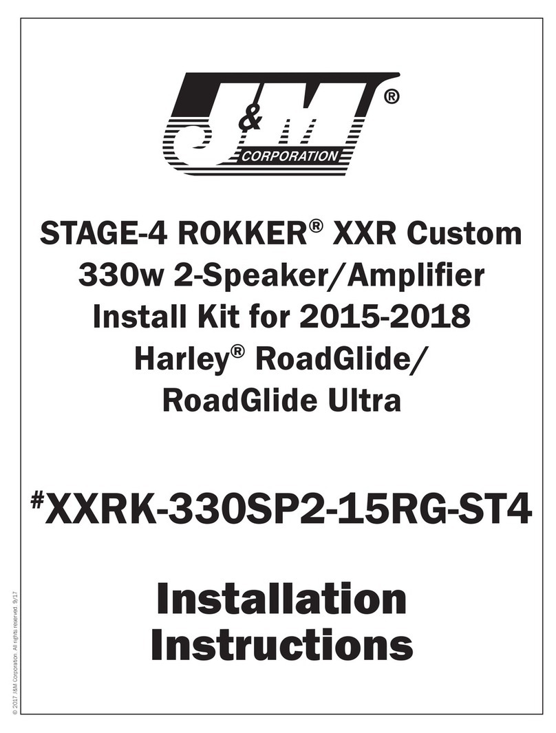 J&M Corporation STAGE-4 ROKKER XXR Custom installation instructions