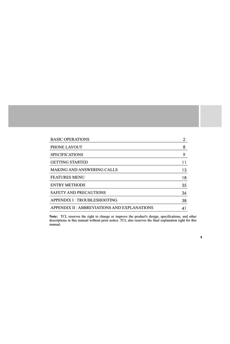 TCL T538 User manual