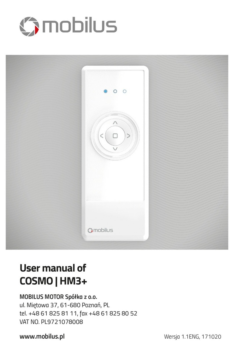MOBILUS COSMO HM User manual