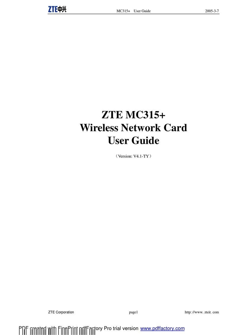 Zte MC315+ user guide