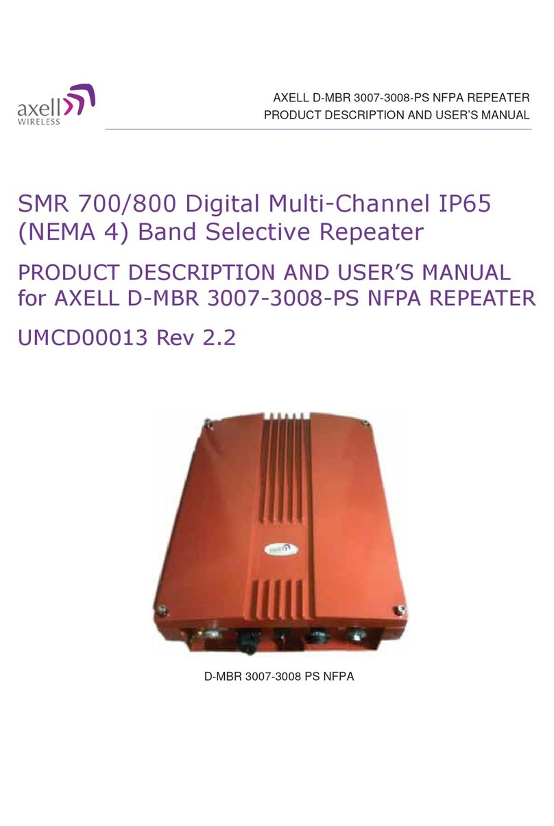 AXELL D-MBR 3007-3008 PS NFPA user manual