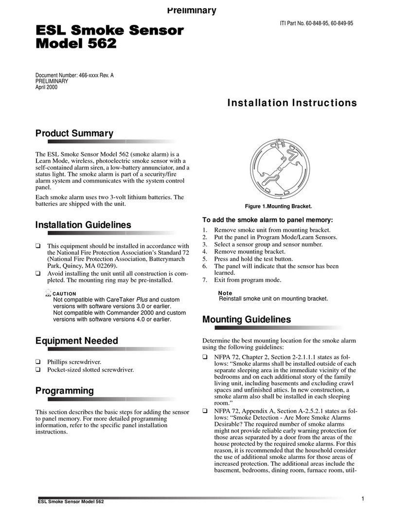 ITI ESL 562 installation instructions ITI ESL 562 installation instructions