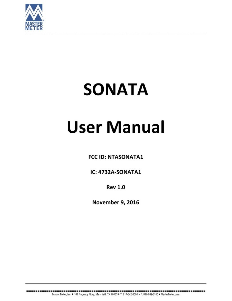 Master Meter Sonata User manual