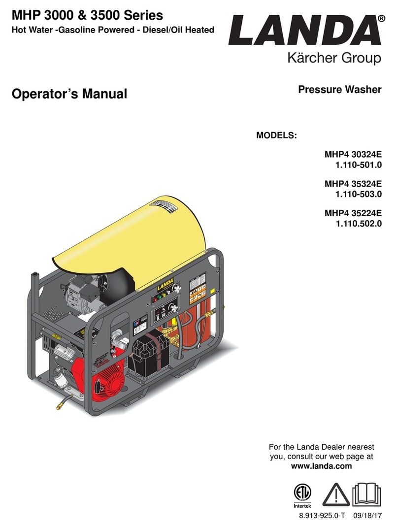 Landa MHP4 30324E Operator's manual