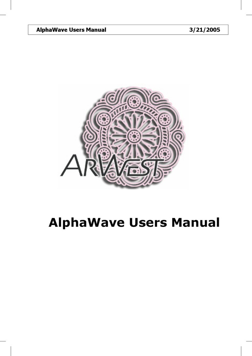 ArWest alphawave AW100 user manual